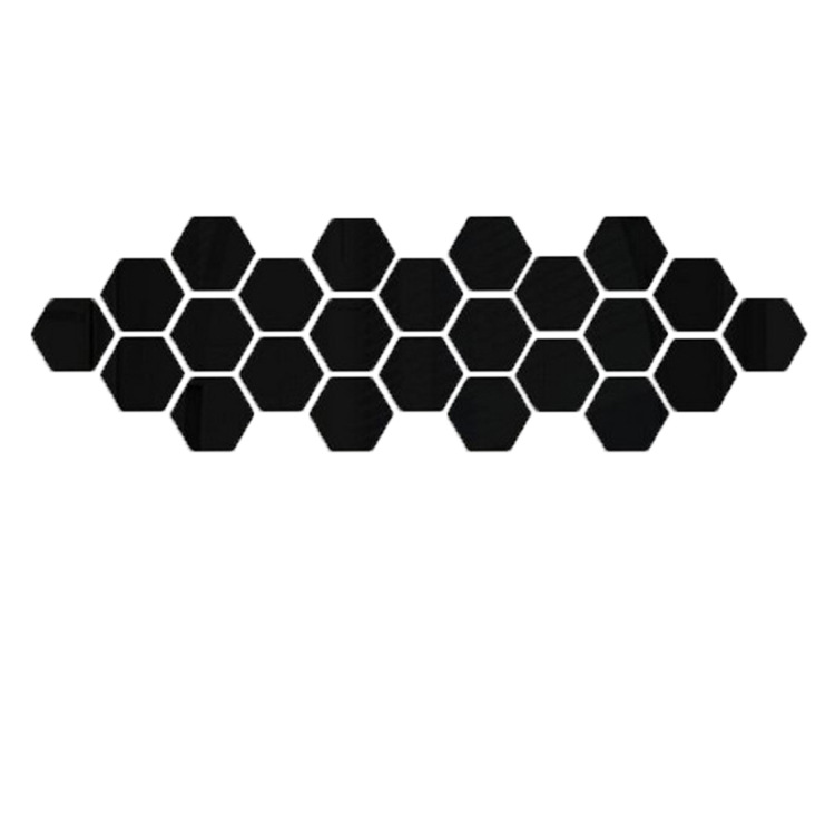Foreign Trade Acrylic diy Stereo Wall Stickers Hallway Personalized Decorative Hexagon Hexagon Mirror Wall Stickers