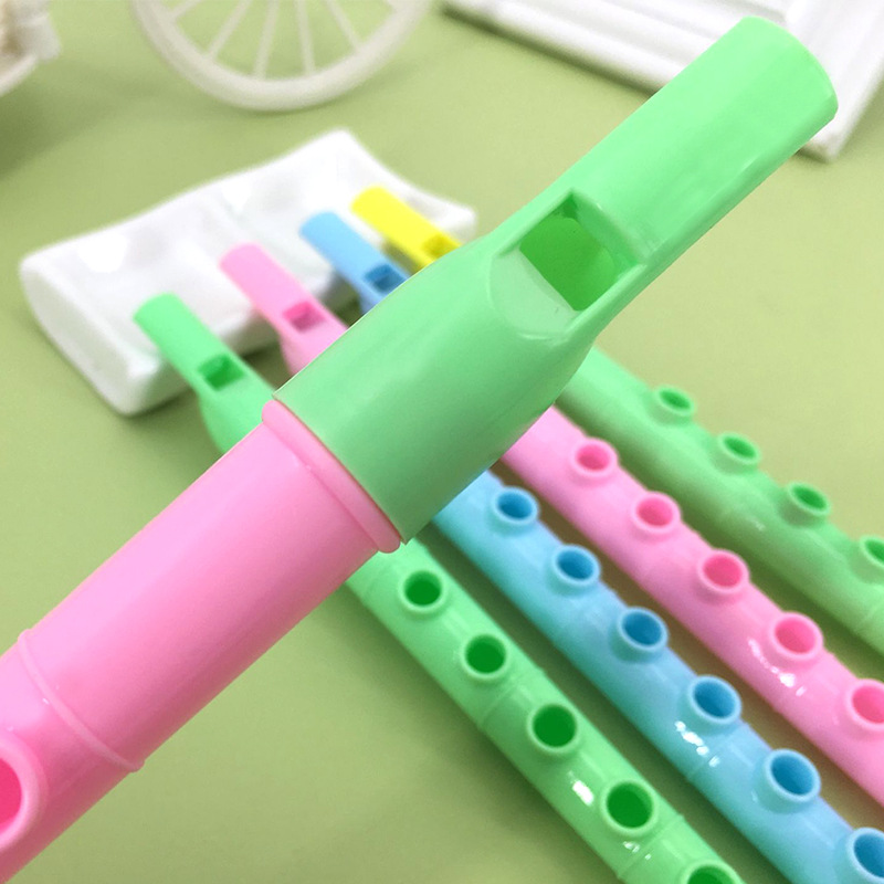 Children's Fresh Colorfulful Small Flute 6-Hole Mini Recorder Creative Baby Musical Instrument Playing Music Toy Gift