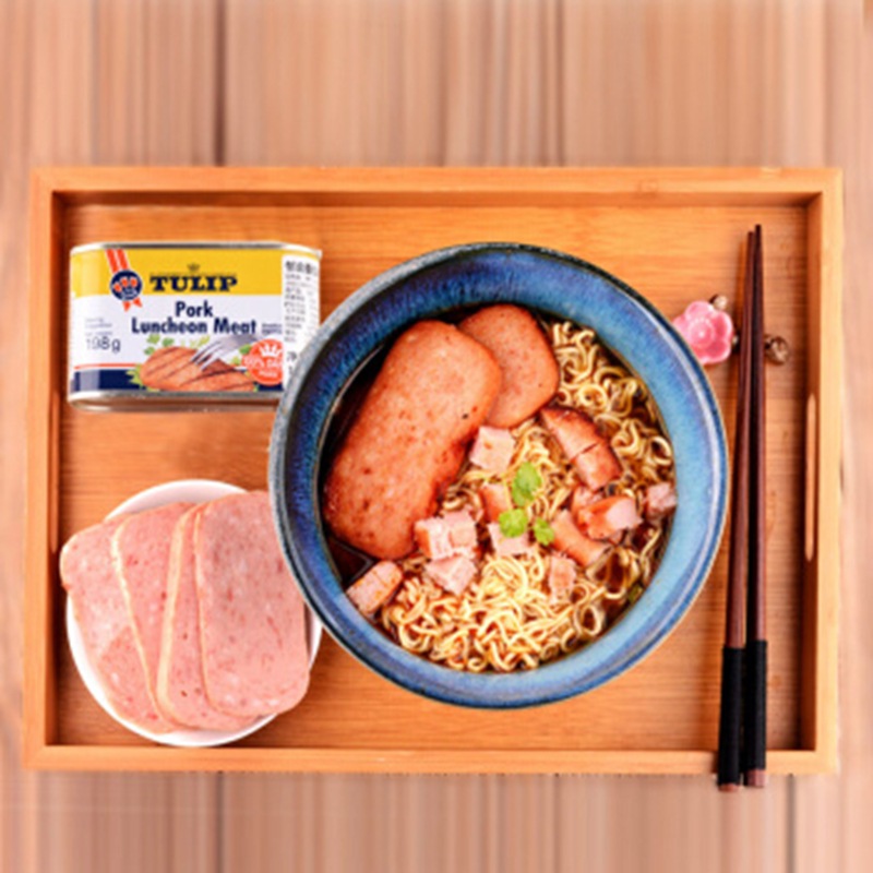 Danish imported Tulip lunch meat canned 198g/canned hot pot sandwich partner lunch meat