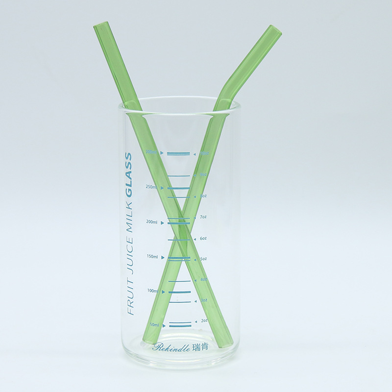 Manufacturer Wholesale 8X150Mm Glass Straws High Borosilicate Colorful Heat-Resistant Environmentally Friendly Creative Straws E-Commerce Spot