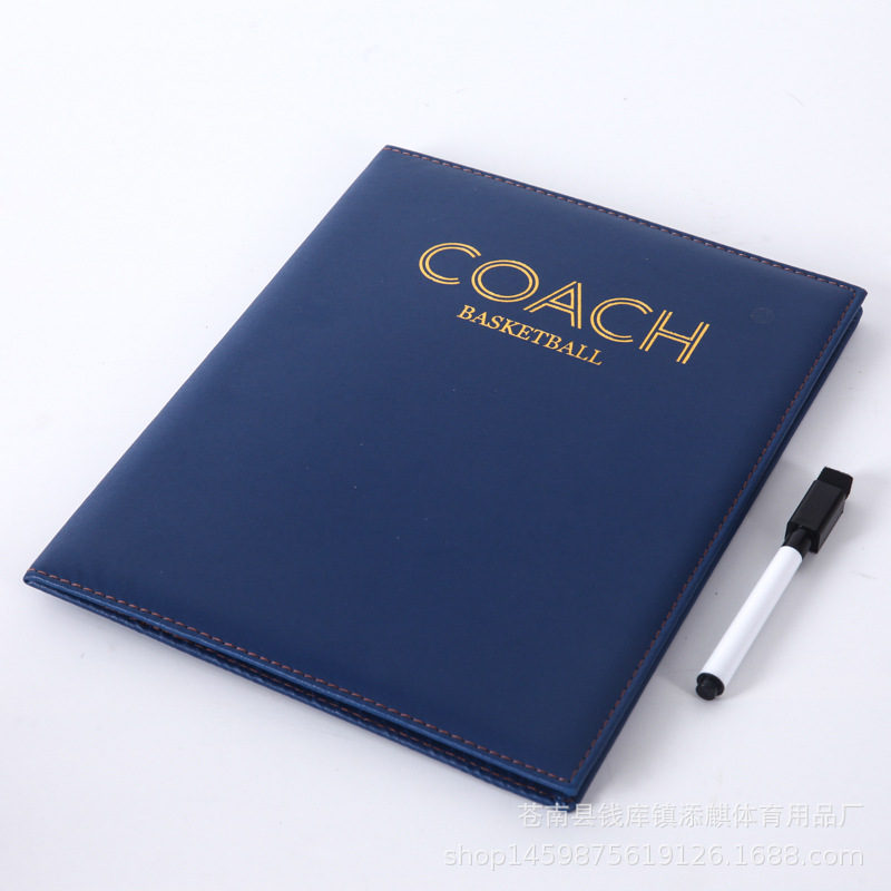 Wholesale Volleyball Folding Tactical Board Magnetic with Pen with Wipe Teaching Board Two-fold Exhaust Tactical Board Straight Board