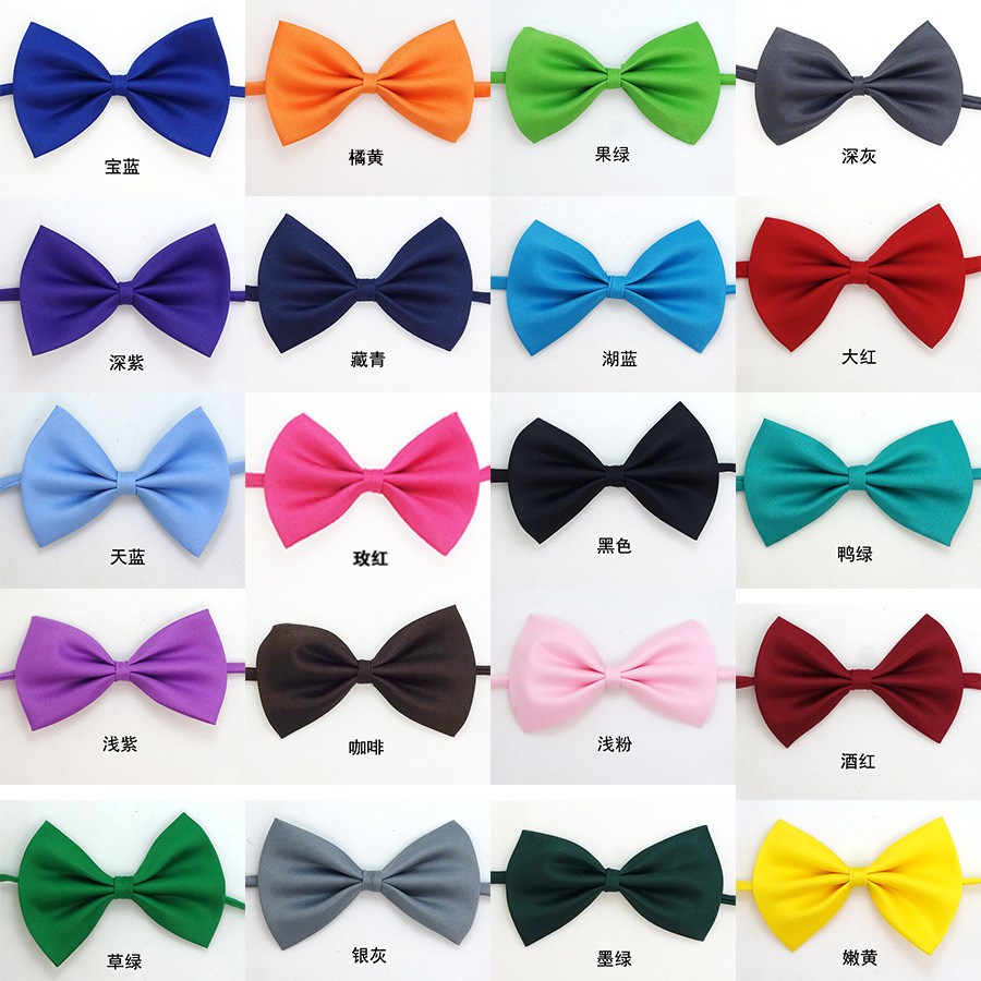 Handsome Chaobao Children's Bow Tie Bowknot Pet Baby's Bow Tie Collar Flower as Head Corsage