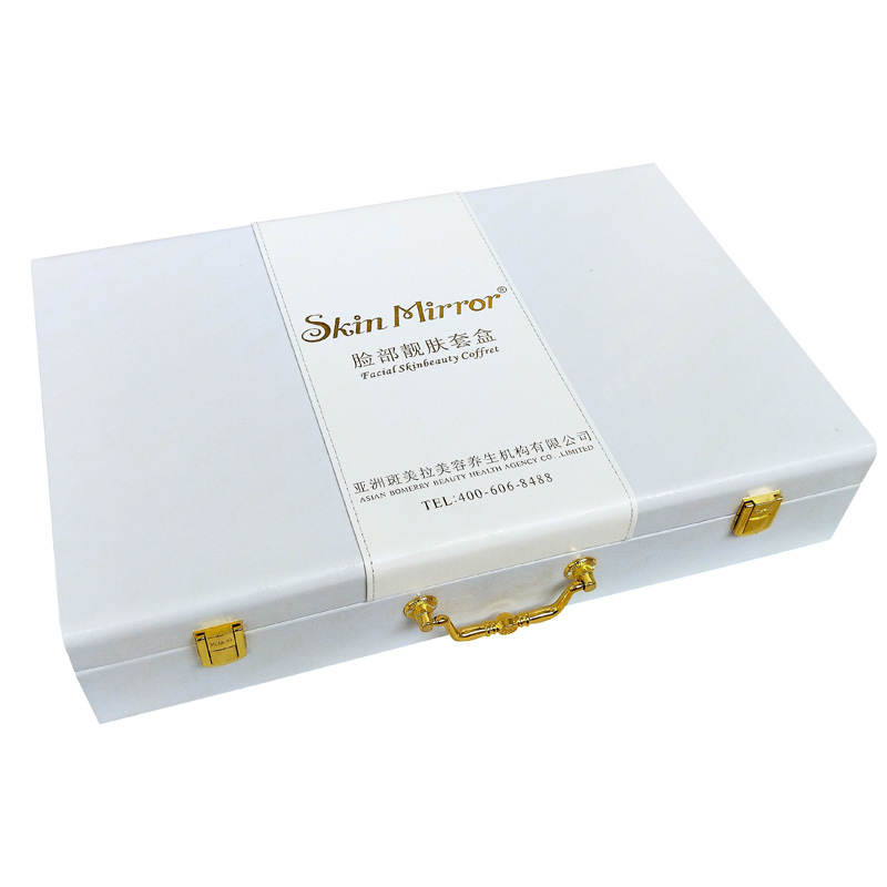 Various Types of Packaging Boxes, Customized Classy Cosmetics and Skin Care Gift Boxes, Customized Leather Pu Packaging Boxes, Manufacturers Supply