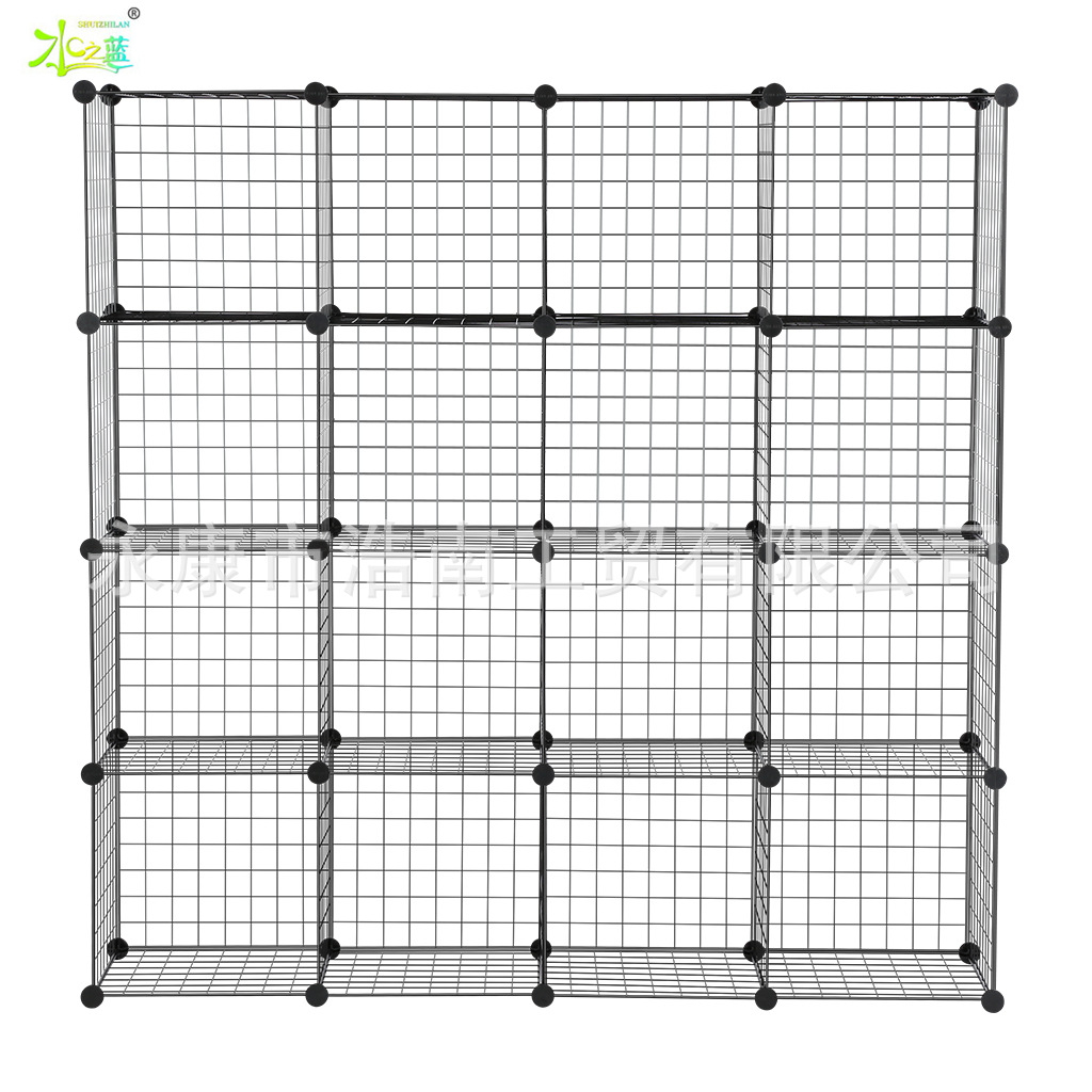 DIY Variant Resin Sheet Iron Net Storage Rack Hanger Bookshelf Shoe Rack Free Assembly Mesh Grid Photo Wall