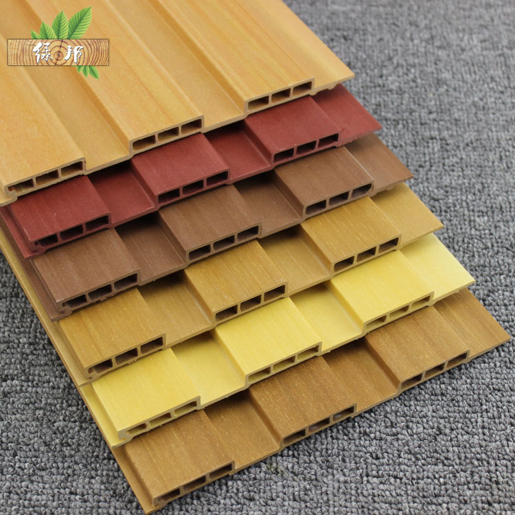 Linyi Ecological Wood Great Wall Board Factory PVC Wood Plastic Wall Board Ecological Wood Ceiling 195 Great Wall