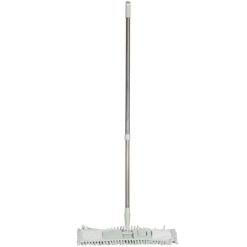 Huiwanju Stainless Steel Chenille Mop Flat Mop 360-degree Rotating Mop Household Car Washing Wet and Dry