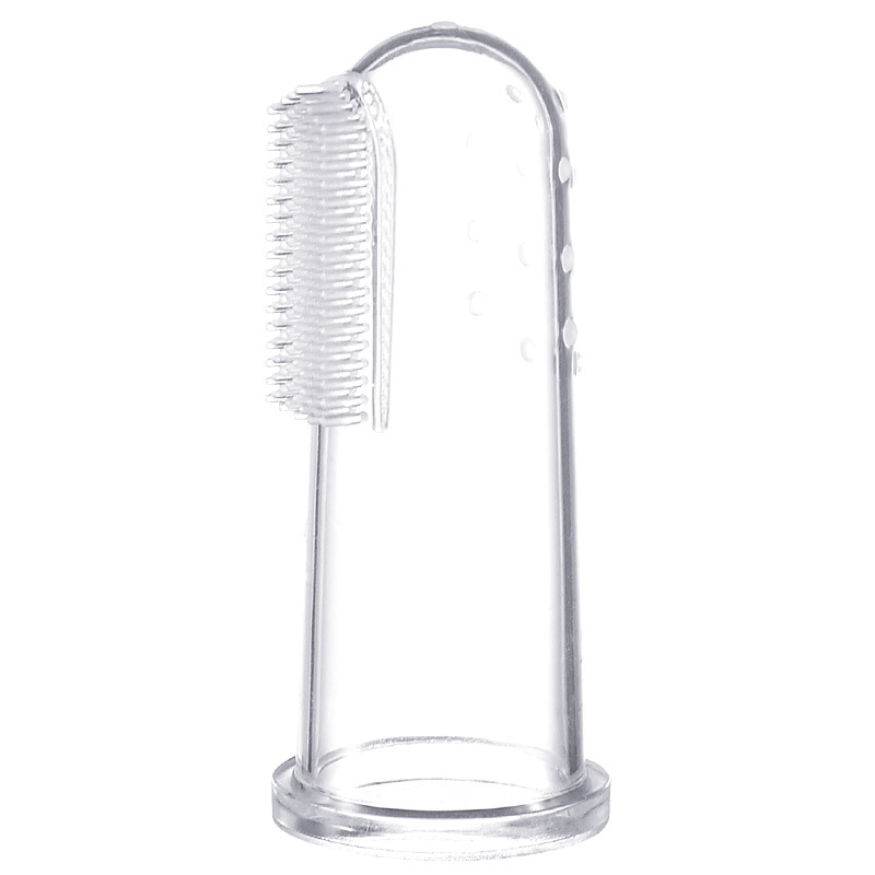 Factory Direct Sales Baby Thumb Set Toothbrush Silicone Milk Toothbrush Finger Toothbrush Baby Tongue Cleaning Brush Box