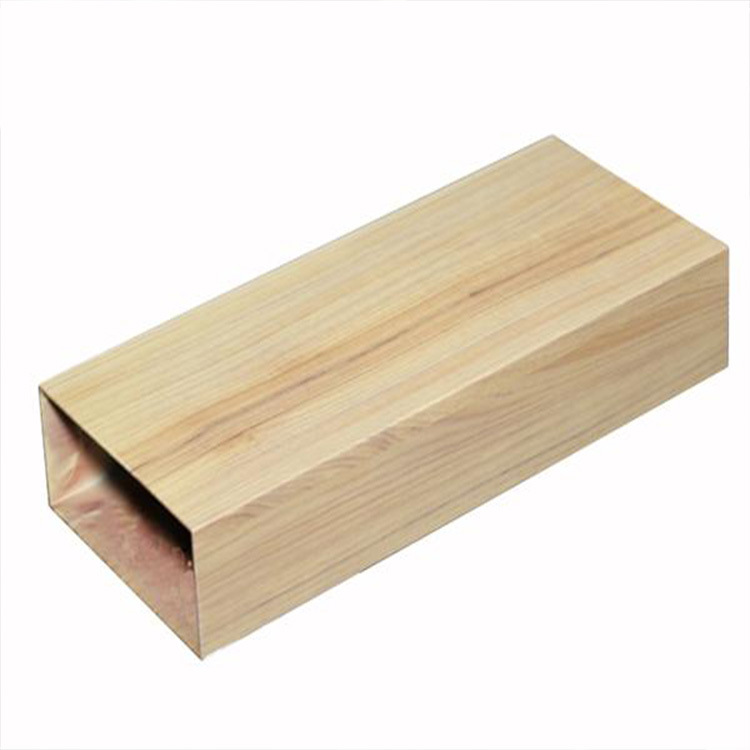 Wood Grain Aluminum Square Pass U-Shaped Groove Aluminum Square Pass Fluorine Carbon Spray Decorative Aluminum Profile Square Pass Ceiling Material Manufacturer