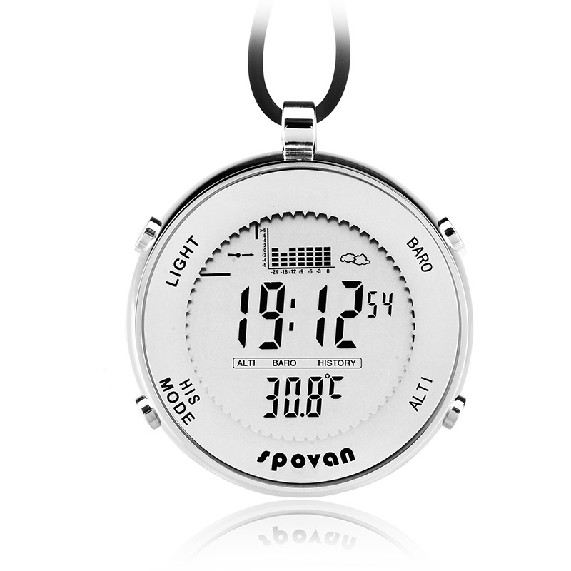 Spv600 Outdoor Sports Multi-Function Pocket Watch North American and European Air Pressure Measurement Altitude Waterproof Digital Clock