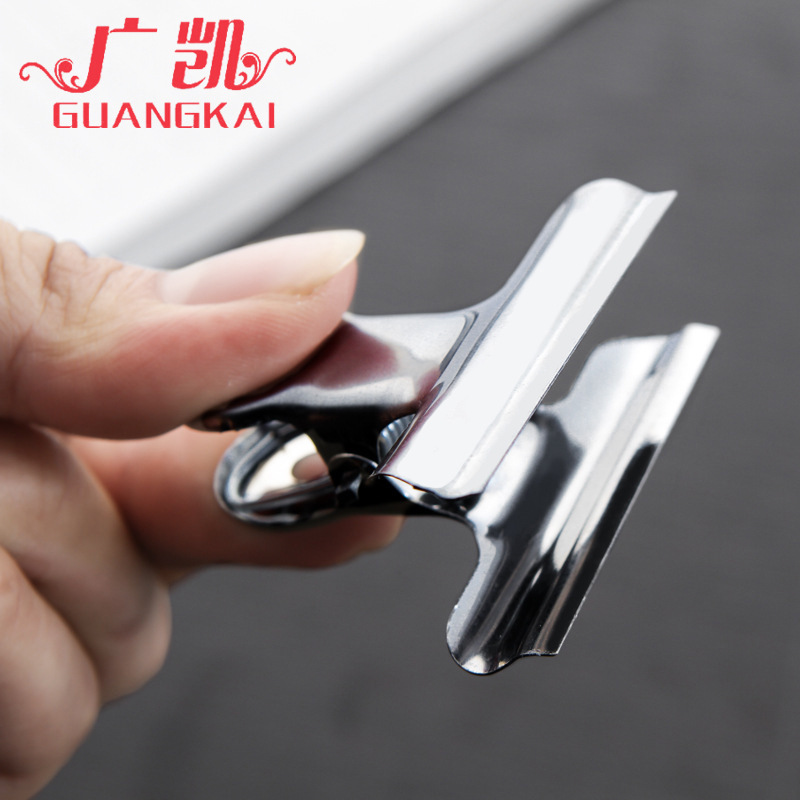 Металлический зажим для документов, прочный железный зажим, зажим из нержавеющей стали для офисных папок