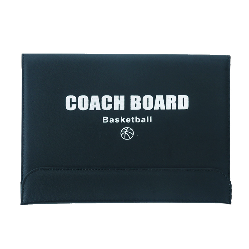 Basketball tactical board color 2.5 folding coach Board leather teaching board magnetic pen manufacturers long-term supply