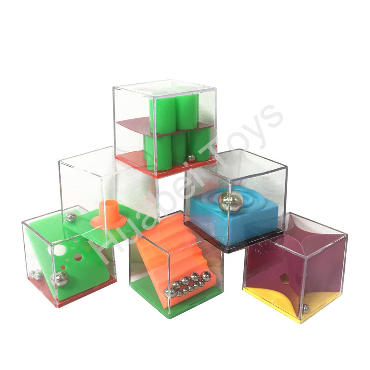 Puzzle DIY Toy Game Box Gravity Balance Beads 24 Piece Set Force Mini Ball Maze Rubik's Cube Game