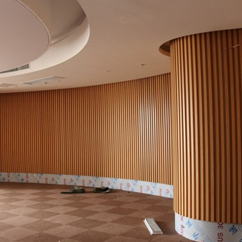 Ecological Wood Wall Panel 195 High Great Wall Ceiling Wall Decoration Buckle Grille Wpc Wood Plastic Grille Imitation Wood