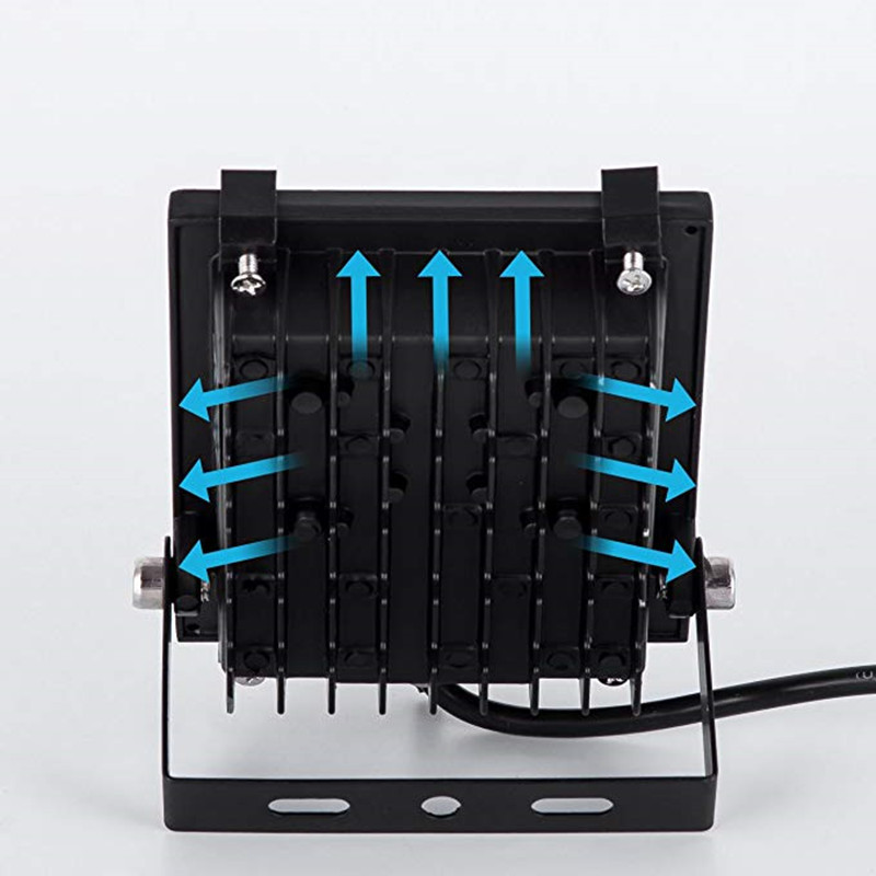 LED colorful intelligent remote control floodlight 100W outdoor waterproof advertising landscape Searchlight RGB projection light