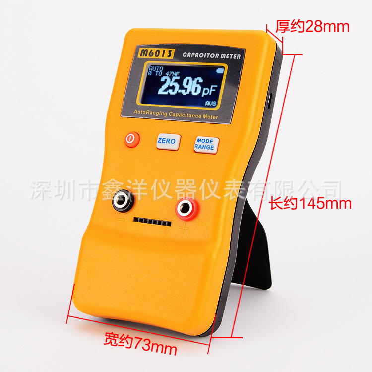 Large range digital capacitance meter M6013 automatic range 0.01pF to 470mF
