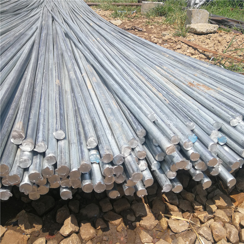 Hot-Dip Galvanized Round Steel, Galvanized Straight Bars, Galvanized Round Bars 9m 6m Fixed-Length Q235B Galvanized Round Steel for Grounding Wires