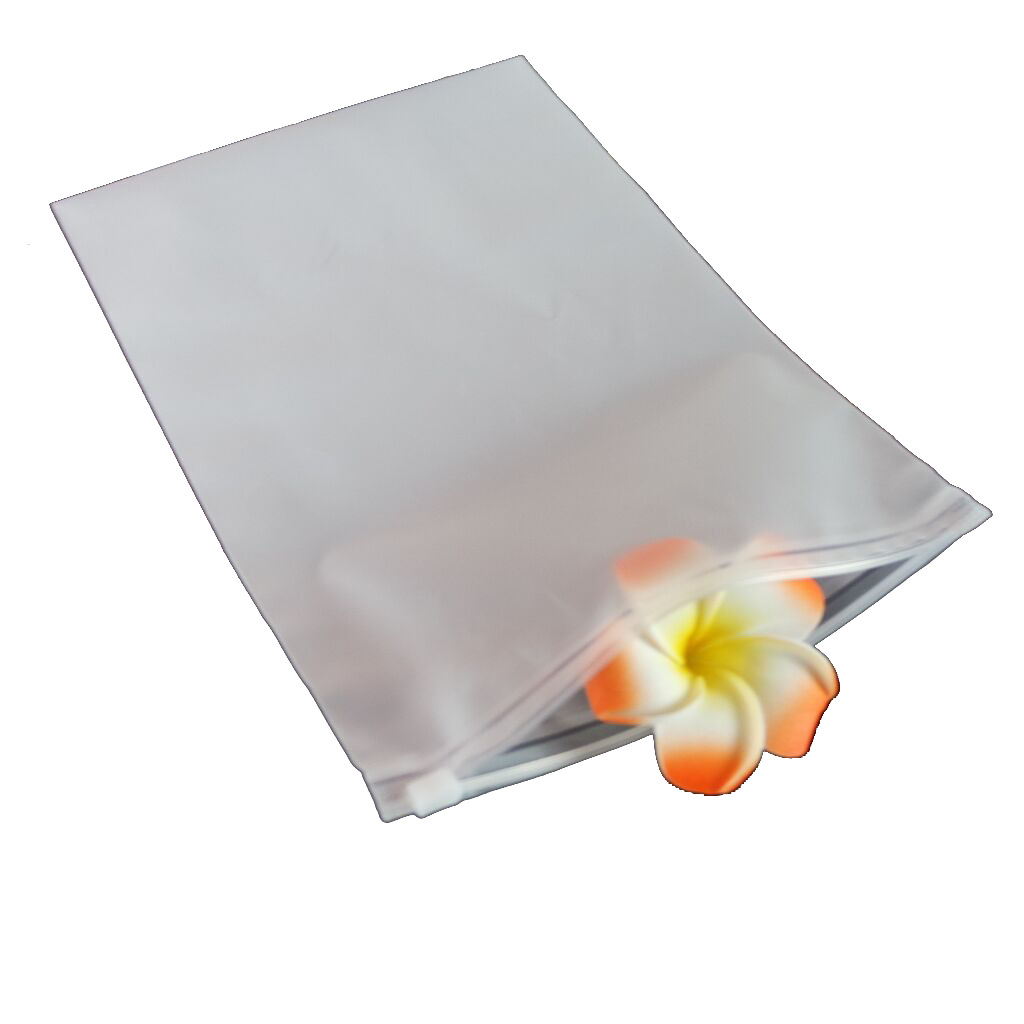 Frosted Transparent Zipper Bag Clothing Packaging Bag Clothes Underwear Bra Clothing Zipper Self-adhesive Bag Printable logo