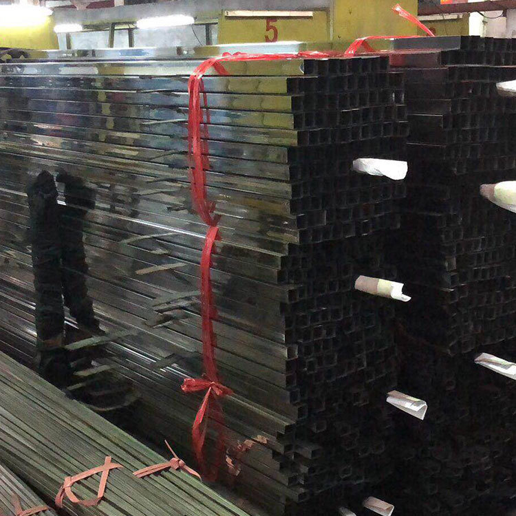 201 нержавеющая сталь труба 40*20мм нержавеющая сталь пустая прямоугольная труба Фошань производители оптом толщина