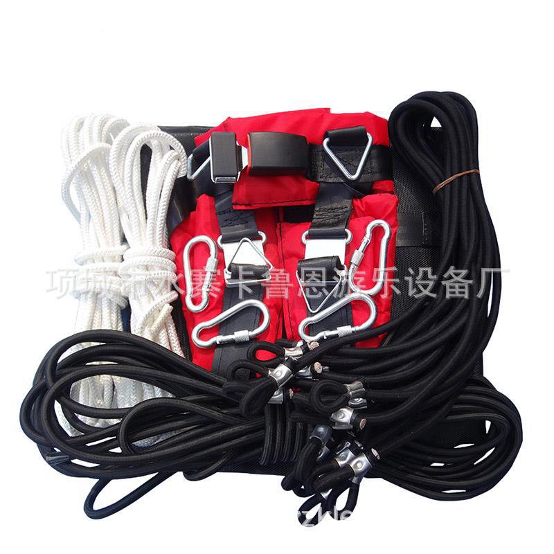 Double Bungee Jumping Bed, Electric Bungee Bed, Hand-Cranked Steel Frame, Children's Jumping Bed, Trampoline Manufacturer, Double Bungee Frame