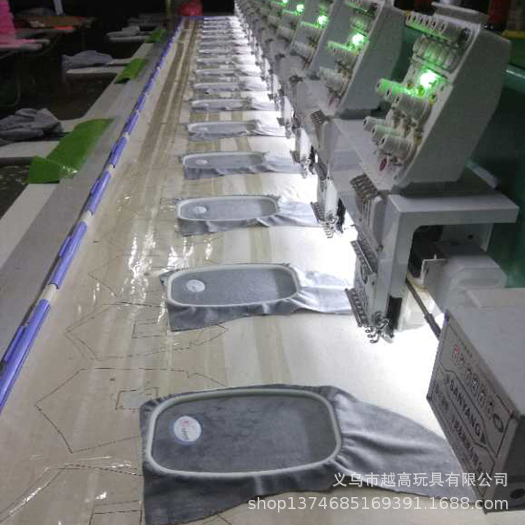 Professional production and processing embroidery factory computer embroidery creative plush toys