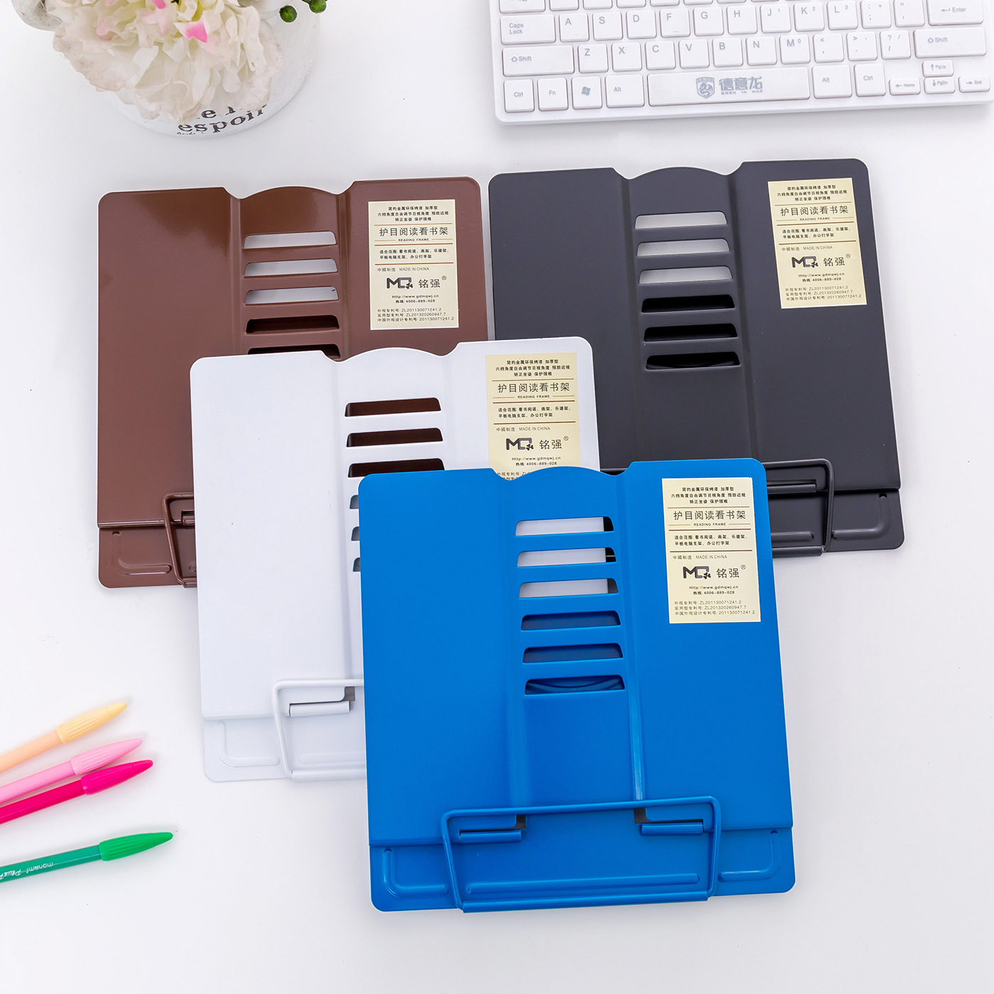 Прямые продажи от производителя, простая металлическая подставка для чтения, многофункциональная подставка для чтения