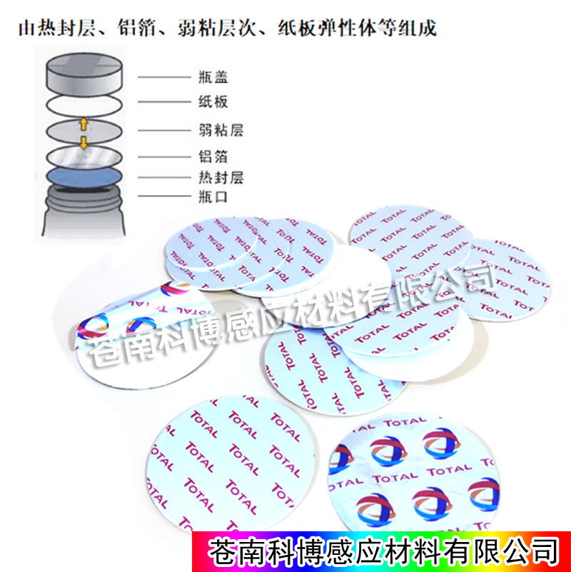 Pressure-sensitive sealing film gasket induction gasket induction material wholesale production bottle cap inner gasket sealing film gasket