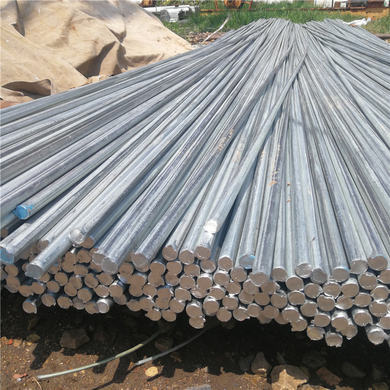 Galvanized Round Steel, Hot-Dip Galvanized Round Rod, Power Grounding Pole, Grounding Wire Hot-Dip Galvanized Ningxia Electric Power Construction