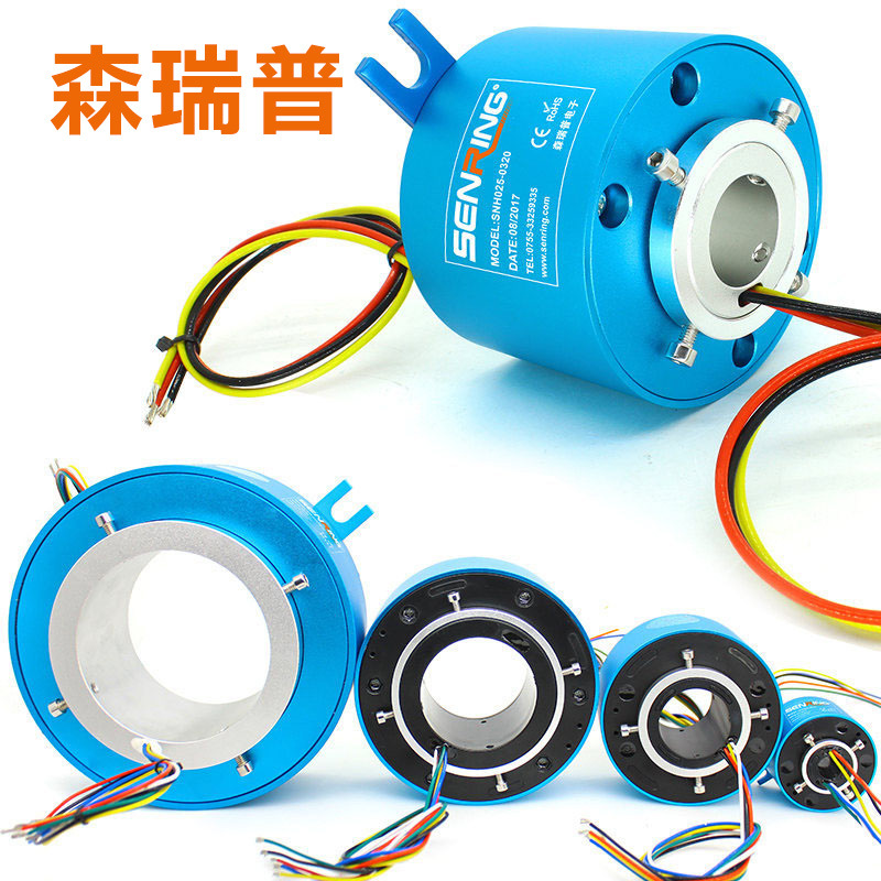 Скользящее кольцо Сквозное отверстие Кондуктивное скользящее кольцо Вращающееся кондуктивное кольцо Коллекторное кольцо Электрическая щетка Набор электрических коллекторов Коллекторное кольцо 2 4 6 8 12 каналов