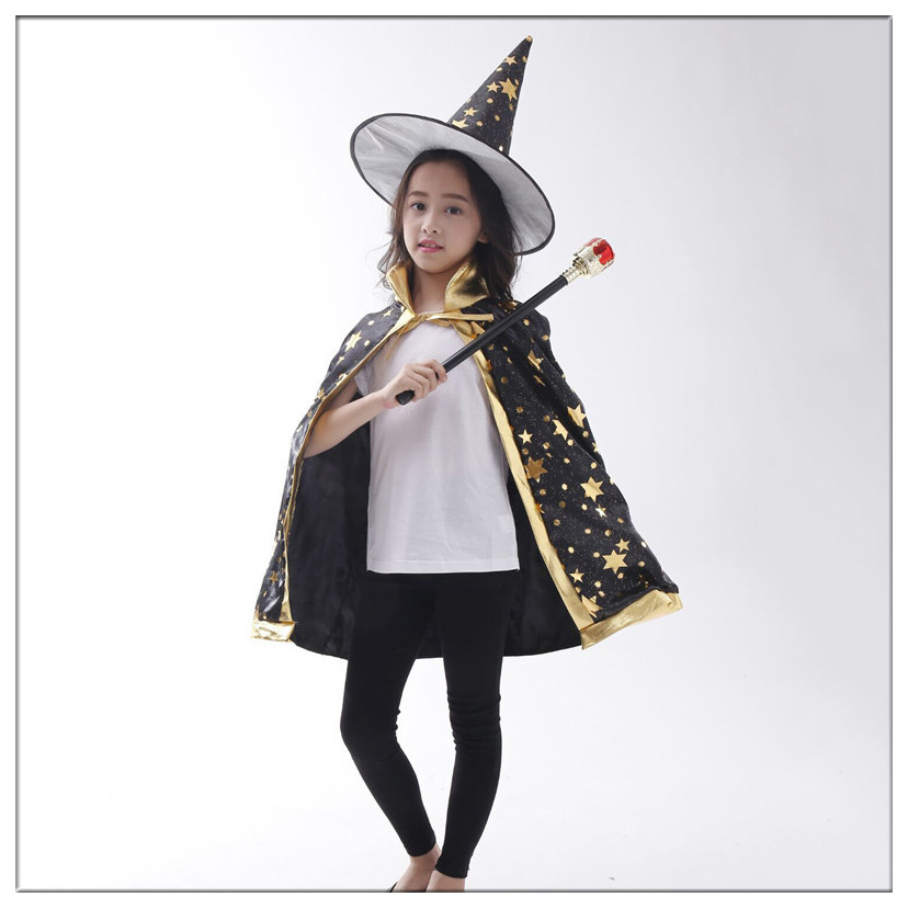 Halloween costume COSPLAY anime costume cloak witch children performance costume party Ball performance costume