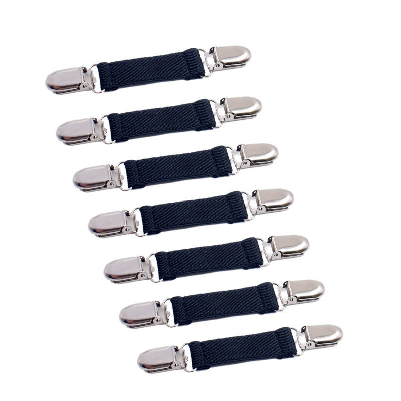 Cross-Border Supply Manufacturer Supply Children's Gloves Anti-Slip Strap Polyester Material Elastic Glove Clip Ready Stock