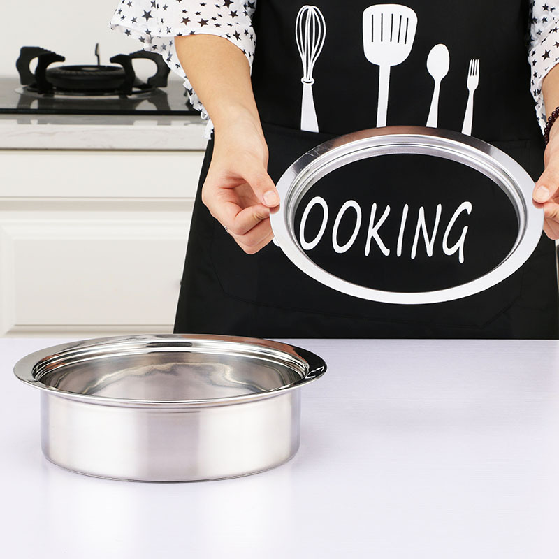 Induction Cooker Hot Pot Stainless Steel Sinkhole Steel Ring Table Embedded Commercial Household Round Square Plane Hole Cover