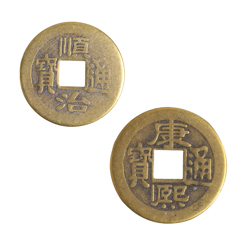 Factory spot brass 2.3cm copper money five Emperor money metal crafts coins antique copper wholesale
