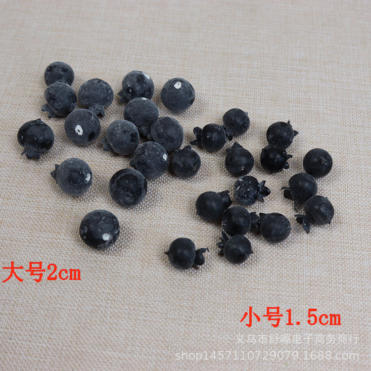 Simulation blueberry foam fruit particle model photography cabinet window display props hotel restaurant decoration