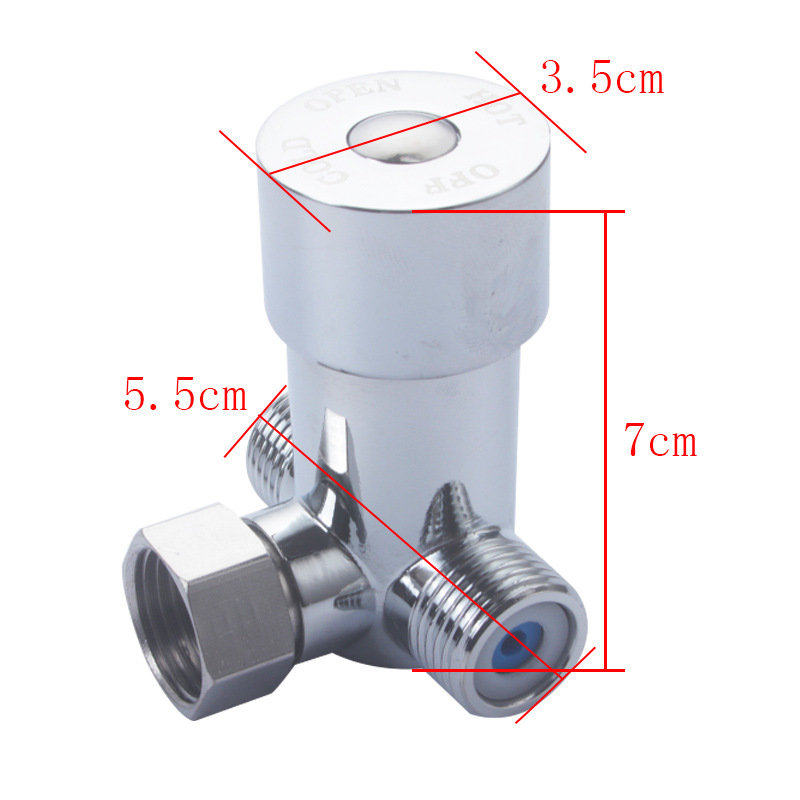 Hot and cold regulating valve two-in-one-out water separator induction faucet fittings water temperature regulating valve temperature regulating valve mixing valve