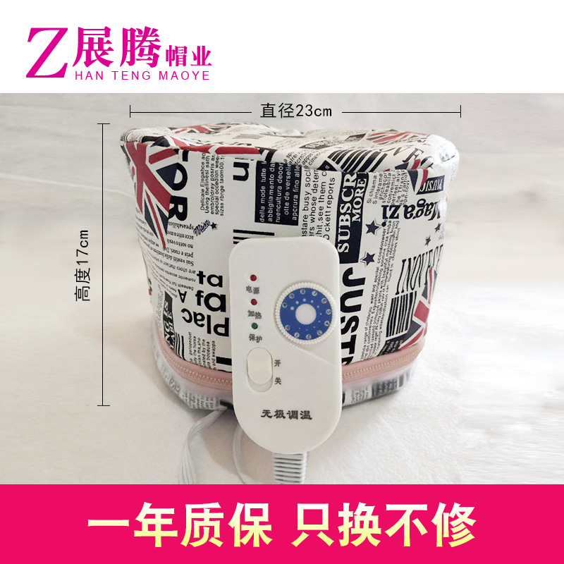 Home-Use Hair Mask Heating Cap, Hair Salon Perm and Dye Electric Heating Cap, Head-Covering Type Care Mask Wholesale with Temperature Adjustment