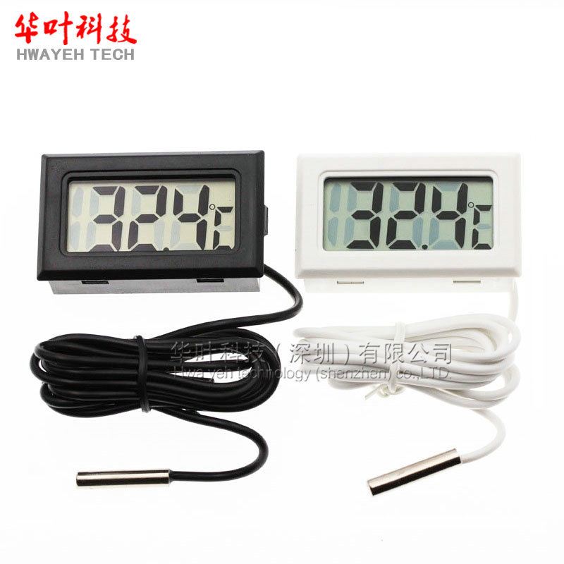 Manufacturer Digital Thermometer Digital Display Thermometer Fish Tank Refrigerator Water Temperature Meter Thermometer with Waterproof Probe Fy-10