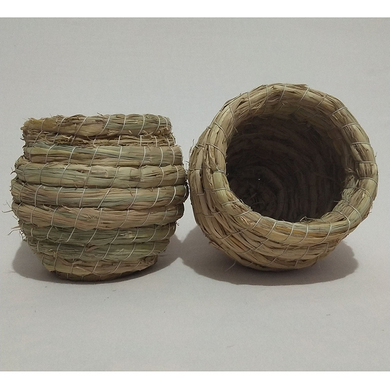 Supply supply handmade straw bird nest budgerigar hamster nest rutin chicken nest breeding nest warm nest