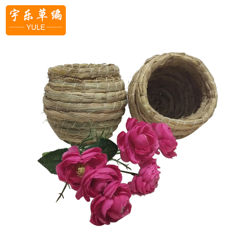 Supply supply handmade straw bird nest budgerigar hamster nest rutin chicken nest breeding nest warm nest