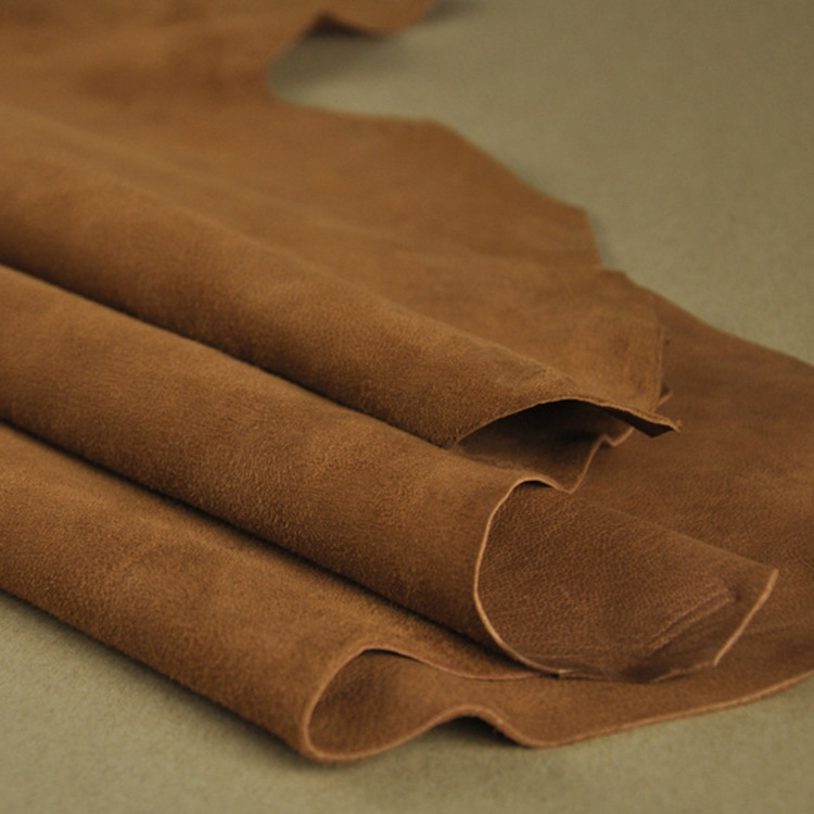 First layer cashmere leather brown whole cashmere bag shoes cashmere leather spot Dongguan Yangjing