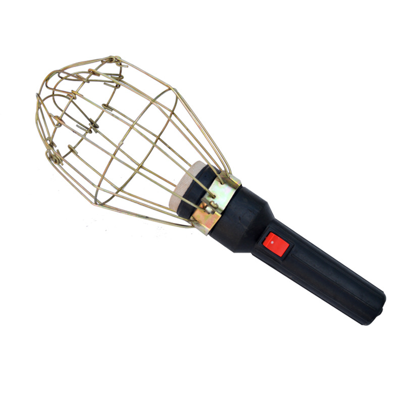 Work lamp handle inspection lamp iodine tungsten lamp tube anti-collision explosion-proof anti-fall mesh handle line lamp