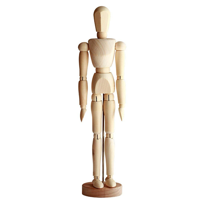 Wholesale In-Stock Wooden Jointed Puppets, Wooden Dolls, Manga Festival Finger Models, Art Home Decorations