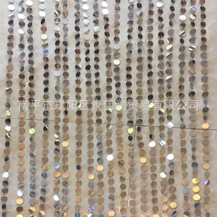 Полный занавес из блестящих нитей для свадебного декора, серебряный, золотой