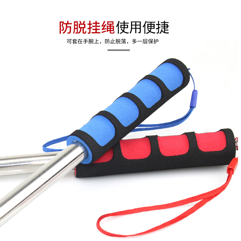 Source manufacturers guide rod stainless steel telescopic flagpole outdoor 1.6 meters 3 meters long telescopic finger reading rod teaching pointer