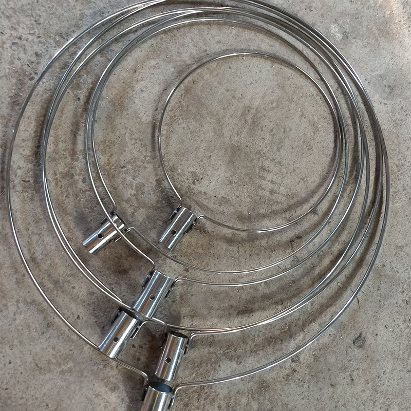 Factory wholesale solid copy Net ring stainless steel copy net head fishing gear fishing supplies wholesale copy net accessories