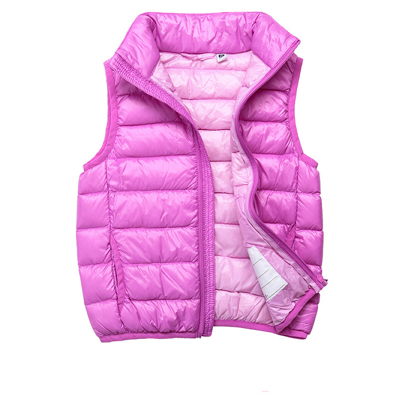 Новый легкий пуховик для детей весна, осень и зима, жилет для мальчиков и девочек, модный
