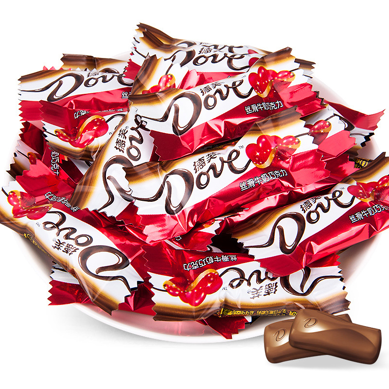 Dove silky milk chocolate bulk 500g bulk wedding candy red packaging candy wholesale festive