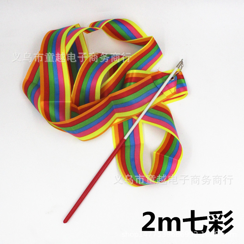 Детские ленты 2 м гимнастические ленты реквизит для танцев игрушки для детей спортивные ленты