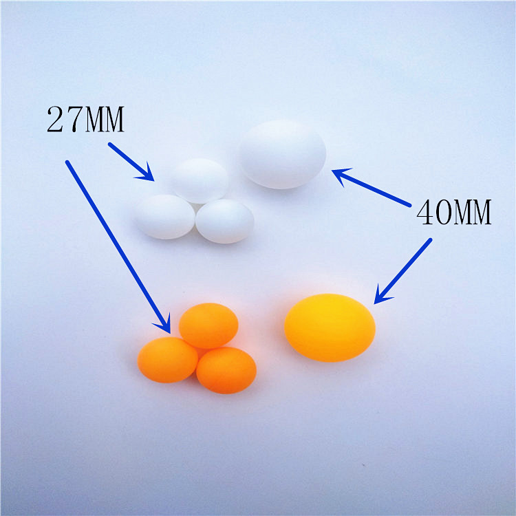 2.7cm cm small table tennis plastic ball seamless wordless touch ball plus hard PP toy shake prize wholesale