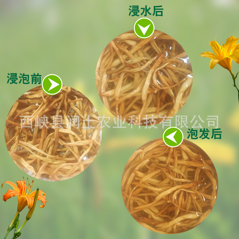 New Arrival, Farm Day Lily Dried Goods 500g, Naturally Dried, Fresh Day Lily, Henan Specialty