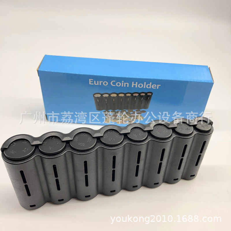 Утолщенный портативный ящик для хранения евро-монет